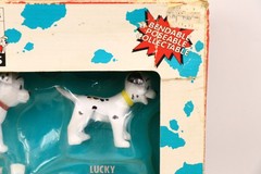 Extremely RARE Justoys Bend-Ems 101 Dalmatians 6-Piece Gift Set ON CARD New**