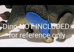 DINO RIDERS Stegosaurus Leg Armor Guard Part Tyco Armor Right Side See Photos