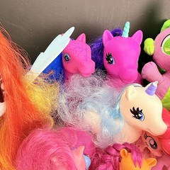 My Little Pony Toy Lot 22+ pc Rainbow Dash Spike Plush Sunset Shimmer Figures