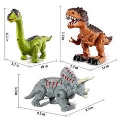3 Pack Walking Dinosaur Toys for Kids 3-5 5-7 Years Old, Simulated Tyrannosau…
