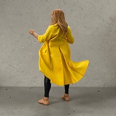 PB-LTC-JB: 1/12 Yellow Coat for Marvel Legends female body (X-Men Jubilee)