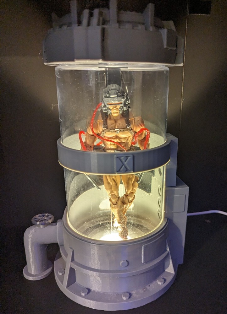 Weapon X Wolverine CRYO CHAMBER for Marvel Legends WITH LED LIGHTING