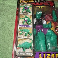 1998 Marvel Spiderman Sneak Attack Shape Shifters Lizard Action Figure New