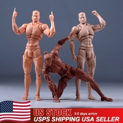 USA Romankey COWL 1/12 Male Action Figure Body 6in Pale Skin Joint Model w/Head
