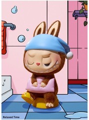 POP MART Labubu The Monsters 1:00 A.M. Series Figure Doll – Relaxed Time