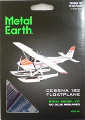 Metal Earth Cessna 182 Floatplane 3D Metal Model + Tweezers 11111