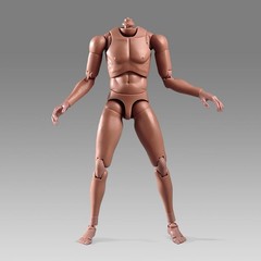 12″ Flexible Muscle Male Action Figure – 1:6 Scale Europe Skin Body Doll, No Hea