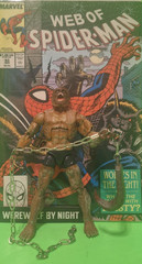 Marvel Legends WEREWOLF BY NIGHT*CUSTOM* + GREAT COMIC WEB of SPIDER-MAN # 53
