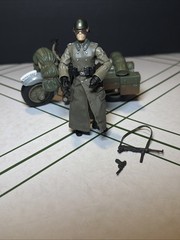 Indiana Jones German Soldier w Motorcycle Last Crusade Hasbro 2008 Complete