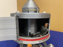 1979 Vintage Style Fan Made Palomino Space Ship 3.75” Scale MEGO Black Hole