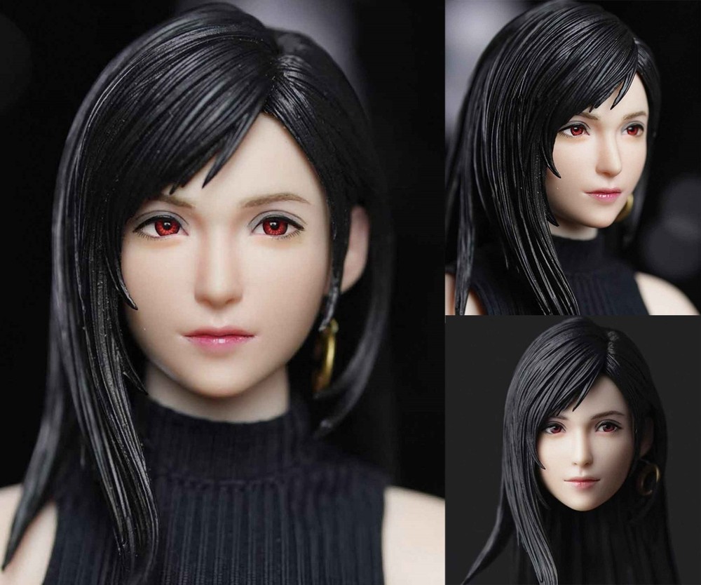 ACG ART Tifa Lockhart 1/6 scale smile Head Sculpture Model Movable Eyes