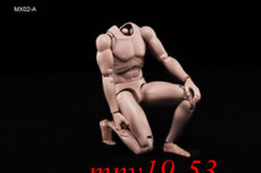 MX02-A 1/6 Europe Skin Male Figure Body Model Toy Fit 12in Head with Neck