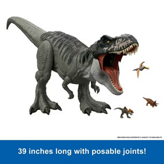 Mattel Jurassic World Rebirth T-Rex Tyrannosaurus Super Colossal action figure