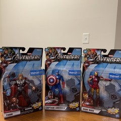Marvel The Avengers IRONMAN CAPTAIN AMERICA THOR Action Figure 2011 Hasbro NEW