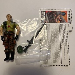 1997 Gi Joe Stars and Strips 3.75″ Rock N Roll v5 Figure Complete w/ Filecard