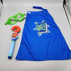 2009 Learning Curve Super Why Writer Wand Light Up, Cape + MASK! Set / Works