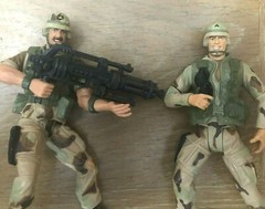 Army Military Action Figures with Accessories Toys Hobby Vintage Camo Lot of 4