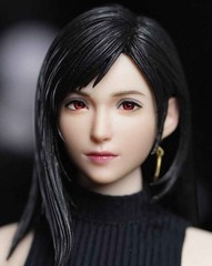 ACG ART Tifa Lockhart 1/6 scale smile Head Sculpture Model Movable Eyes