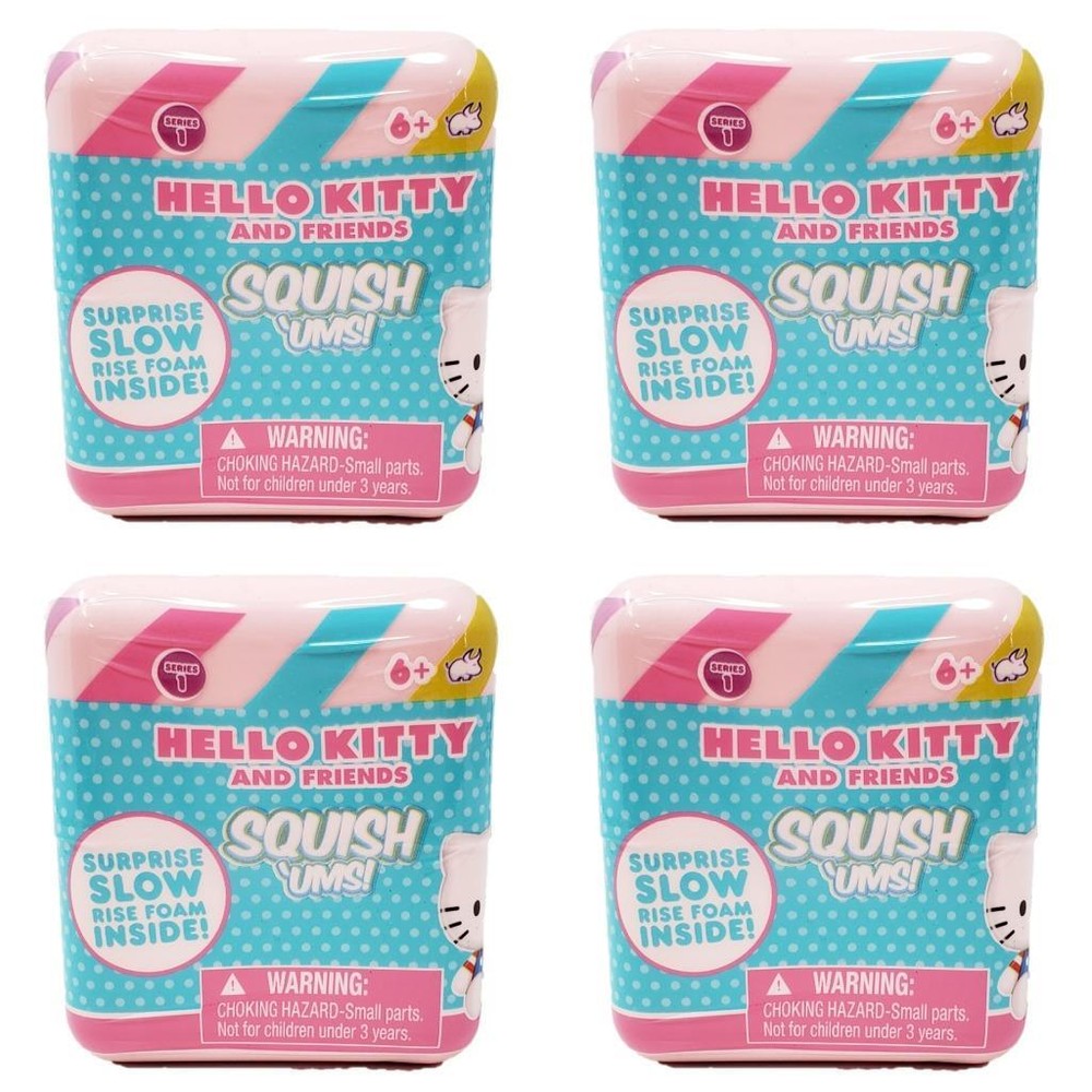 Hello Kitty + Friends Squish ‘Ums Series 1 – Lot of 4 Blind Cubes