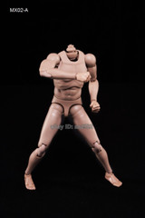 MX02-AB 1/6 Men Figure Body 2.0 Nude Narrow Shoulders 12” Flexible Doll Toys