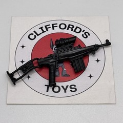 Vintage G.I. Joe Crazylegs (V1) 1987 Assault Rifle & Stock Part Accessory ARAH