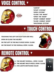 Autoking Iron Man Mask Mk5 1:1 Helmet Wearable Voice Touch Cosplay Props Jarvis