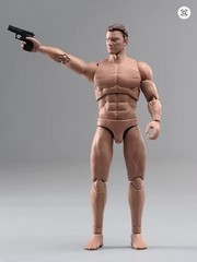 US 1:12 Flexible Muscular Male Strong Joint Body Head Hand Shape 6″ Figure