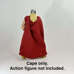 Red Wired cape for Marvel Legends 80th Thor 6″ action figure 1/12 Scale Custom