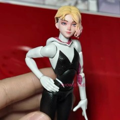 1/12 Characters Gwen Stacy Spider Head Carving Sculpt For 6″ Action Figure Body