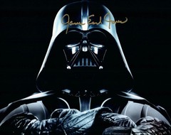 Darth Vader Ralph McQuarrie Helmet 1:1 Life Size +James earl signed+ Sideshow bk