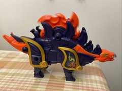 Power Rangers Super Ninja Steel Stegosarus Zord Bandai Rev Up Spinning Blade