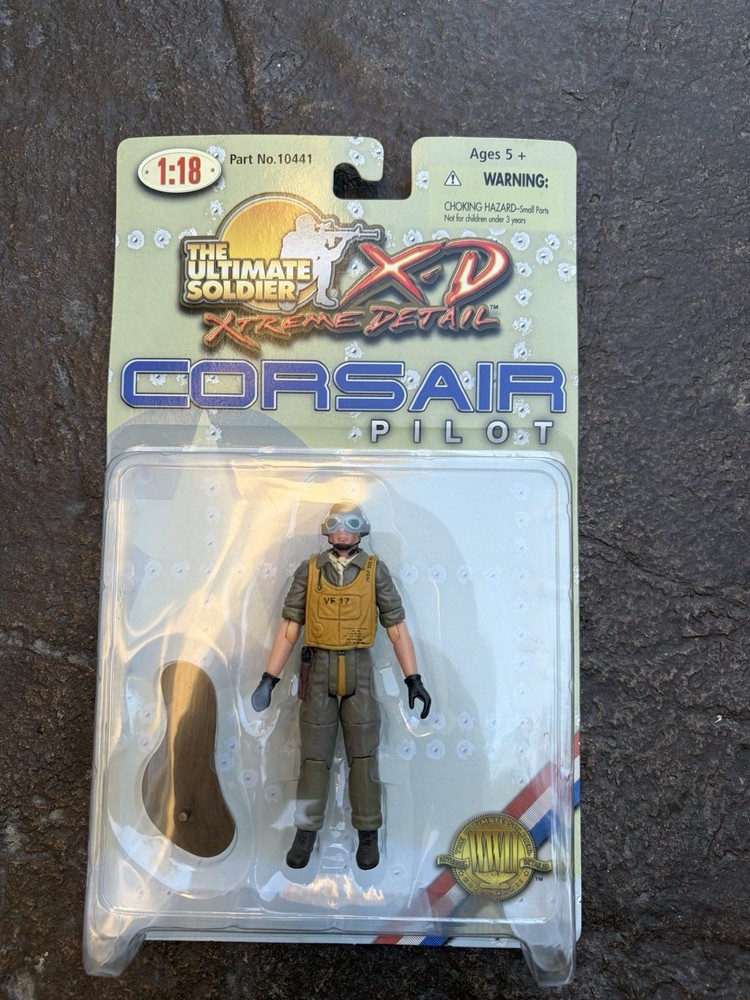 1:18 21st Century Ultimate Soldier WWII US Navy Fighter CORSAIR Pilot Figure~NEW