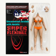 UNCENSORED S39A PHICEN 1/6 Flexible Seamless Female Curvy Body L Bust SUNTAN