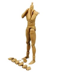 MX02-A 2.0 1/12 Male Action Figure Super Action Narrow Shoulder PVC Body Toy 6″