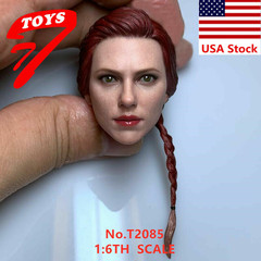 1/6 Female Black Widow Scarlett Johansson Head Carving Fit 12”PH Figure Body