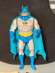 ESTRELA BATMAN + INFO CARD & COMIC – SUPER POWERS BRAZIL VINTAGE FIGURE
