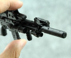 1:6 Scale Model Assembly Assault rifle Gun 4D Black HK416 For 12″ Figure ~