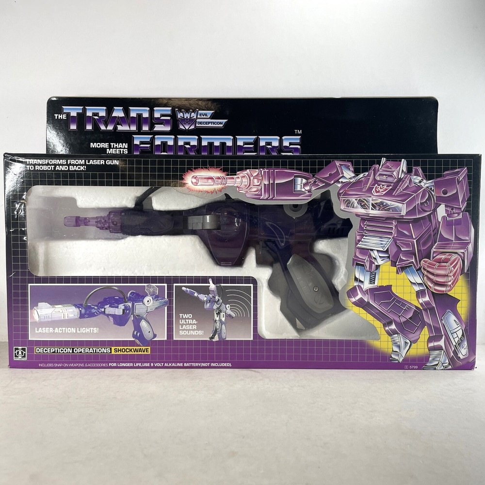 Transformers G1 Shockwave Shockblast Decepticon Transforming Figure Toy NEW BOX