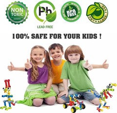 Stem Building Toys for 3 4 5 6 7 8 Year Old Boys Girls Kids,180 Pieces…