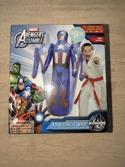 Avengers Assemble Initiative 3D Captain America PunchBag SEALED Rare Version 42″