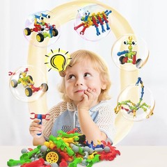 Stem Building Toys for 3 4 5 6 7 8 Year Old Boys Girls Kids,180 Pieces…