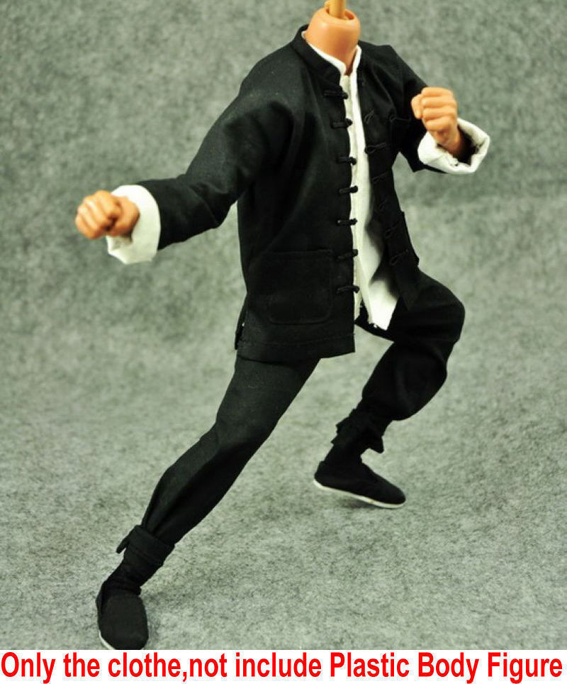 1/6 Kung Fu Man Suit Shirt&Pants Chinese Traditional Clothes F 12″ Figure