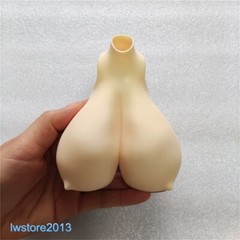1:6 Female Pale Super Large Breast Bust Cover Model For 12” PH TBL Figure Body