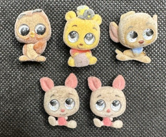 Disney Doorables Flocked Velvet Lot of 5 Pooh Piglet Dumbo Owl Rare