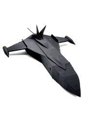 God Phoenix Starfighter Jet Black 12 inches Display Prop & Fantasy 3D Printed