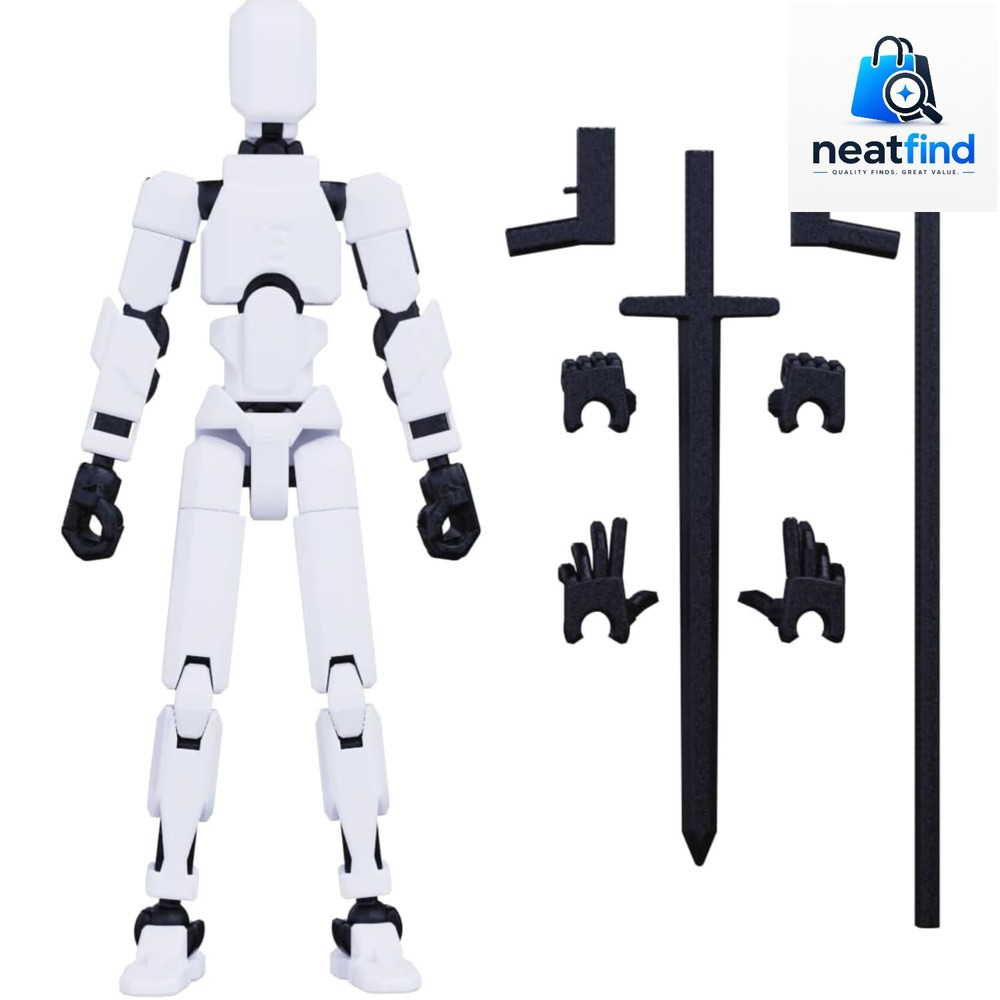Titan 13 3D Printed Action Figure – Fully Articulated Customizable Robot Toy
