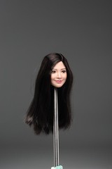 1/6 Female Head Sculpt Asian Smile Beauty Girl Model For 12″ PH TBL Figure Body