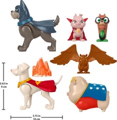 Fisher Price DC League Super Pets Figure Multi Pack 6 Character Action Figures!