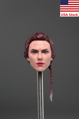 1/6 Female Black Widow Scarlett Johansson Head Carving Fit 12”PH Figure Body