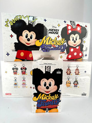 POP MART Mickey Family Cute Together Keychain Series Confirmed Figure Plush Doll